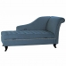 Chaise poilsio sofa DKD Home Decor Mėlyna Metalinis Medžio Poliesteris (165.5 x 69 x 83 cm)