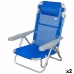 Chaise Pliante avec Repose-Tête Aktive Gomera Bleu 48 x 84 x 46 cm (2 Unités)
