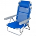 Αναδιπλούμενη Καρέκλα με Προσκέφαλο Aktive Gomera Μπλε 48 x 84 x 46 cm (x2)