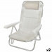 Folding Chair with Headrest Aktive Ibiza Beige 48 x 84 x 46 cm (2 Units)