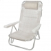 Sammenfoldelig stol med nakkestøtte Aktive Ibiza Beige 48 x 84 x 46 cm (2 enheder)