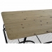Side table DKD Home Decor Black Copper Natural PVC Metal Fir 112 x 54 x 52 cm