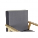 Кресло DKD Home Decor 8424001802159 62 x 70 x 76 cm Натуральный Серый Деревянный MDF