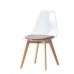 ēdamistabas krēsls DKD Home Decor Bēšs Koks Polikarbonāts 54 x 47 x 81 cm
