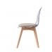 ēdamistabas krēsls DKD Home Decor Bēšs Koks Polikarbonāts 54 x 47 x 81 cm