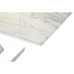 Sofabord DKD Home Decor Hvid Sølvfarvet Krystal Stål 120 x 60 x 42 cm