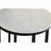 Set di 2 Tavolini DKD Home Decor Bianco Nero 30,5 x 30,5 x 69 cm