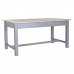 Dining Table DKD Home Decor Grey Natural Wood Paolownia wood MDF Wood 161.5 x 81.5 x 78 cm 161,5 x 81,5 x 78 cm
