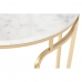 Βοηθητικό Τραπέζι DKD Home Decor 60 x 60 x 44,5 cm Χρυσό Μέταλλο Λευκό Μάρμαρο