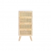 Chest of drawers DKD Home Decor White Rattan Paolownia wood 40 x 30 x 90 cm