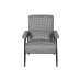 Fotelja Home ESPRIT Bijela Crna Metal 72 x 91,5 x 91,5 cm
