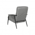 Fotelja Home ESPRIT Bijela Crna Metal 72 x 91,5 x 91,5 cm