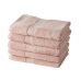 Håndklædesæt TODAY 100% bomuld 70 x 130 cm Pink (5 enheder)