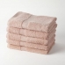 Ensemble de serviettes de toilette TODAY 100 % coton 70 x 130 cm Rose (5 Unités)