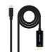 USB C - HDMI Kábel NANOCABLE 10.15.5133 3 m Fekete 4K Ultra HD