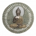 Dekorácia na stenu DKD Home Decor Zrkadlo Béžová Buddha Živica Svetlá medená (59 x 5 x 59 cm)
