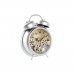 Stolní hodiny DKD Home Decor Geam Argintiu Fier (19 x 7,5 x 25 cm)