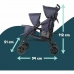 Baby's Pushchair Bambisol Double Cane Navy Blue