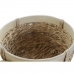 Kosár készlet DKD Home Decor Bambusz Trópusi Juncus (40 x 40 x 23 cm) (3 Darabok)