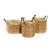 Basket spelset DKD Home Decor Bamboe Tropisch 40 x 40 x 24 cm