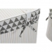 zestaw koszyków DKD Home Decor Poliester Bawełna MDF Bambus (51 x 35 x 33 cm)
