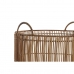 Basket set DKD Home Decor Rattan (40 x 40 x 51,5 cm)