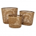 Basket set DKD Home Decor 54,5 x 43 x 50 cm Tropical