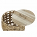 Basket set DKD Home Decor Wood Rushes (44 x 44 x 44 cm) (2 Pieces)