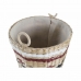 Basket set DKD Home Decor Polyester Colonial Fibre (38 x 38 x 36 cm)