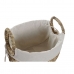 Basket set DKD Home Decor Linen Fibre Cottage (40 x 30 x 31 cm)