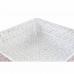 Korvikomplekt DKD Home Decor Polüester 8,5 cm 26 x 26 x 9 cm Looduslik kiud Boho Vahemere (4 Tükid, osad)