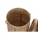 Basket set DKD Home Decor Natural 31 x 31 x 44 cm Bamboo Boho