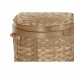Basket set DKD Home Decor Natural 31 x 31 x 44 cm Bamboo Boho