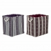 Boîte Décorative DKD Home Decor Polyester Indien Feuille de Mousse 40 x 30 x 40 cm (2 Unités)