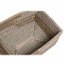 Basket spelset DKD Home Decor Tropisch Zeegras 38 x 28 x 16 cm
