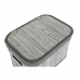 Набор корзин DKD Home Decor Белый Серый Бамбук Деревянный MDF 51 x 35 x 33 cm