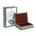 Dekorative Box Versa Buch Leinwand Spiegel Holz MDF 7 x 30 x 21 cm