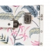Scatola Decorativa PVC Tela Carta DMF Uccelli 30 x 18 x 15 cm (2 Pezzi)