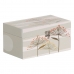 Ozdobná krabica PVC Plátno Papier DMF Kvety 30 x 18 x 15 cm (2 Kusy)