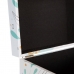 Διακοσμητικό κουτί PVC Καμβάς χαρτί DMF Φτέρη 30 x 18 x 15 cm (2 Τεμάχια)