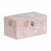 Ozdobná krabice Růžový PVC Plátno Papír DMF 30 x 18 x 15 cm (2 Kusy)