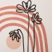 Dekoratyvinė spintelė PVC Drobė Popierius DMF Gėlės 30 x 18 x 15 cm (2 Dalys)