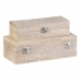 Decorative box 26,6 x 11 x 8,5 cm Mango wood (2 Units)