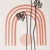 Dekoratyvinė spintelė Gėlės Drobė 24 x 18 x 6 cm DMF (2 Dalys)
