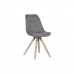 Jedálenská stolička DKD Home Decor Polyester Tmavo-sivá Dub (48 x 44 x 84 cm)