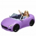 Doll Barbie And Her Purple Convertible