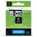 Gelamineerde Tape voor Labelmakers Dymo D1 43610 6 mm LabelManager™ Zwart Transparant (5 Stuks)