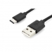USB A to USB-C Cable Digitus by Assmann AK-300148-040-S Black