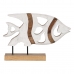 Sculpture Fish White Beige 45,5 x 9 x 32,5 cm