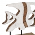 Skulptura Bijela Bež Drvo Manga 45,5 x 9 x 32,5 cm Riba